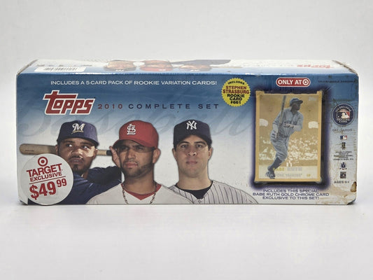 2010 Topps Major League Baseball Complete Set (661 Cards) Babe Ruth Gold Chrome Included