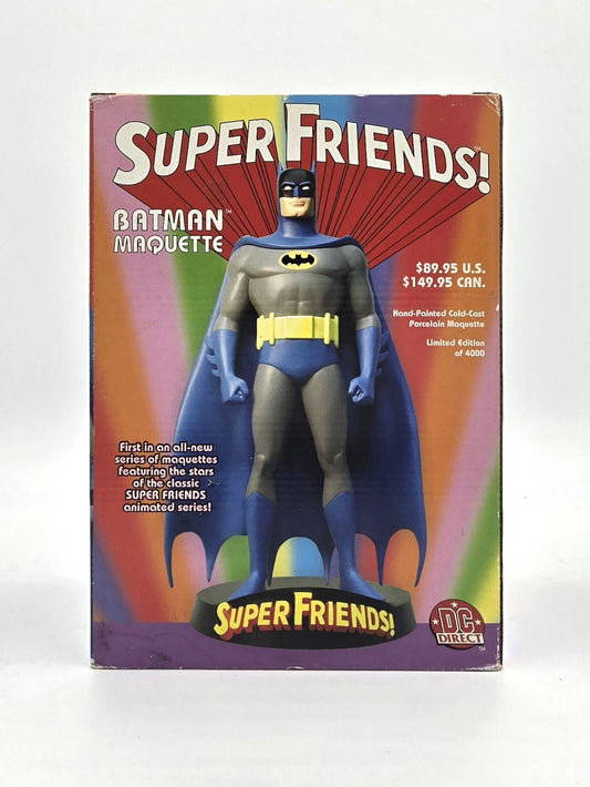 2003 DC Direct Super Friends! Batman Hand-Painted Porcelain Collectible Maquette Only 400 Made