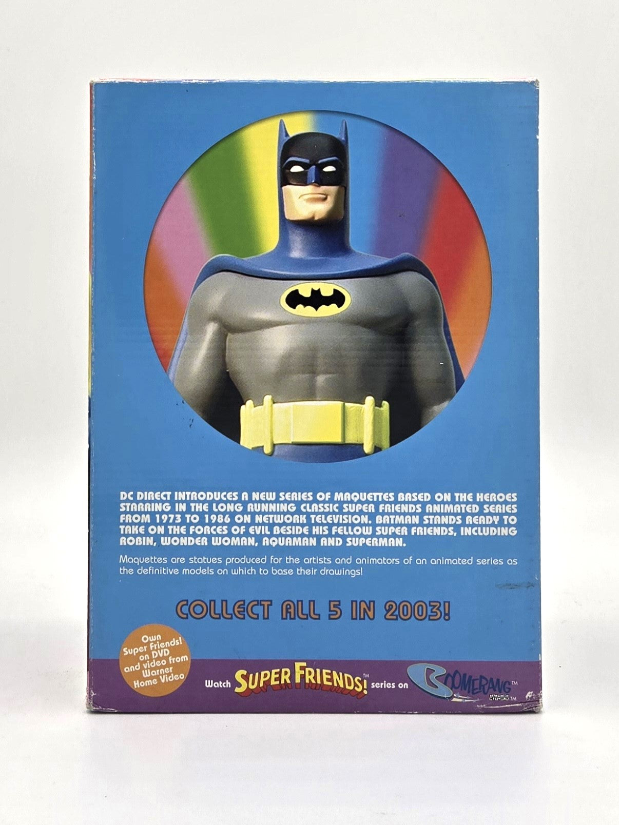 2003 DC Direct Super Friends! Batman Hand-Painted Porcelain Collectible Maquette Only 400 Made