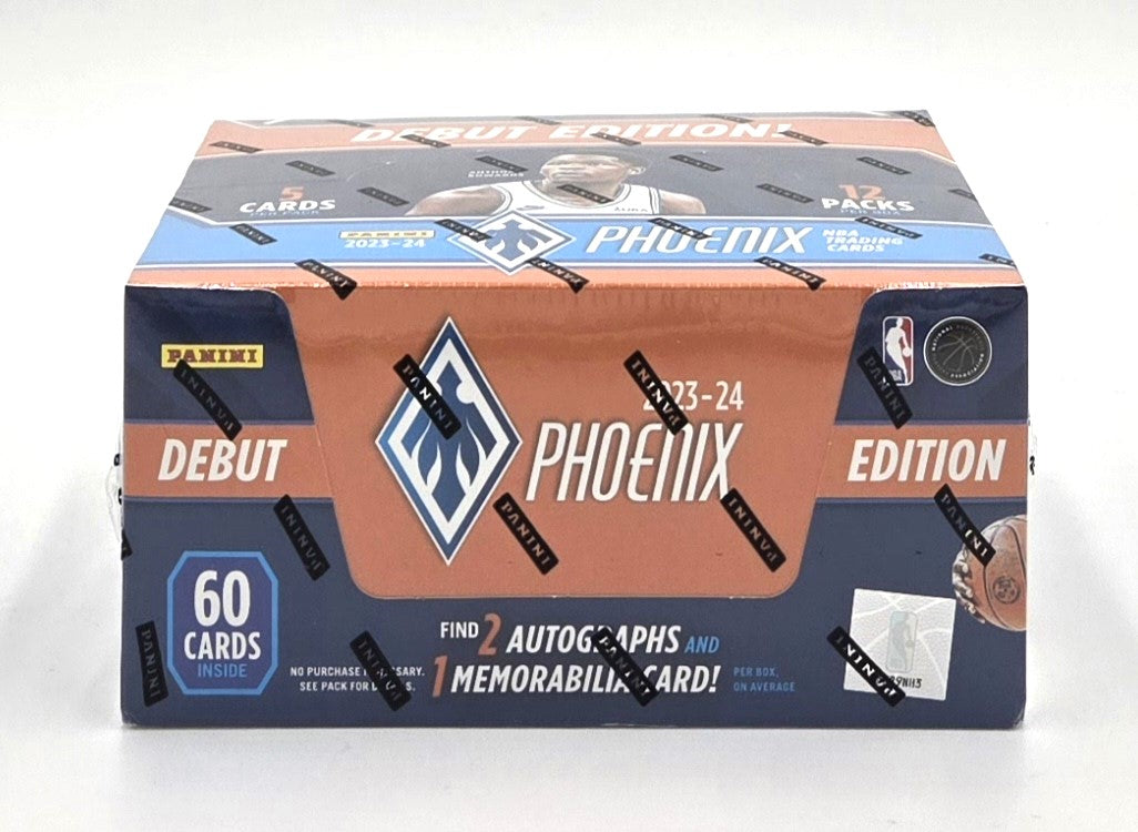 2023/24 Panini Phoenix NBA Basketball Cards Debut Edition Hobby Box (12 packs)