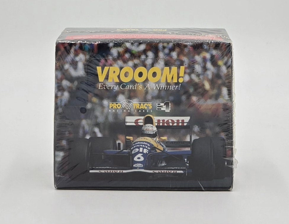 1991 Pro Trac's Vroom Formula 1 F1 Racing Cards Hobby Box (36 Packs)