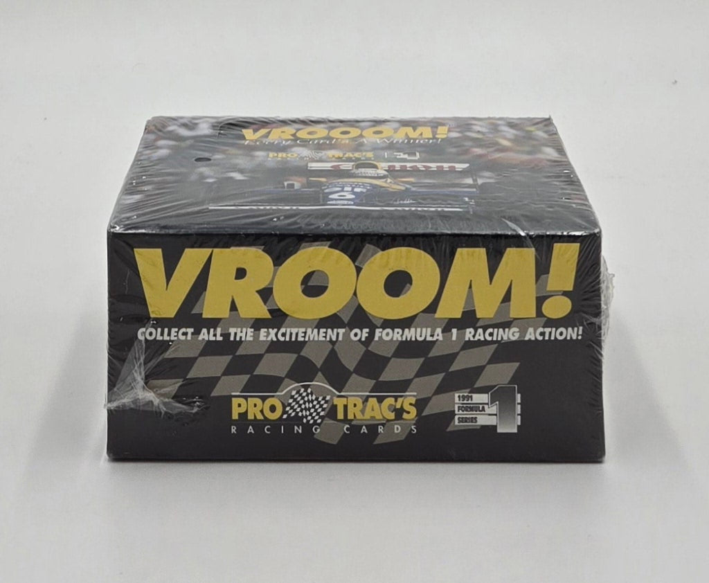 1991 Pro Trac's Vroom Formula 1 F1 Racing Cards Hobby Box (36 Packs)