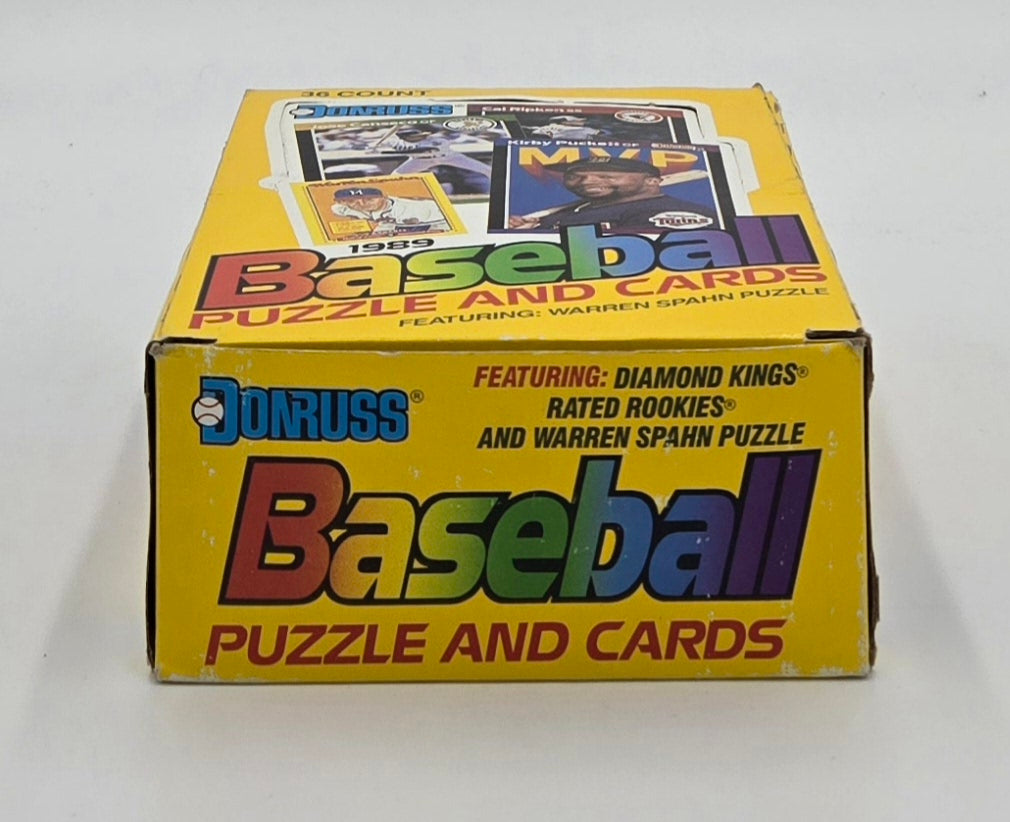 1989 Donruss Baseball Cards Wax Box (36 Packs) Possible Ken Griffey Jr Rookie