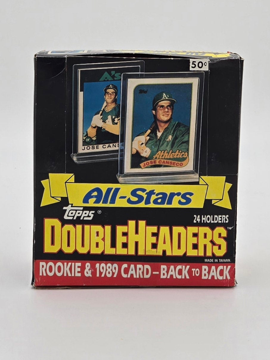 1989 Topps All-Stars Double Headers Baseball Card Wax Box (24 Count)