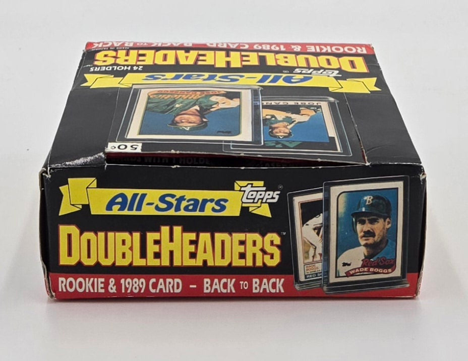 1989 Topps All-Stars Double Headers Baseball Card Wax Box (24 Count)