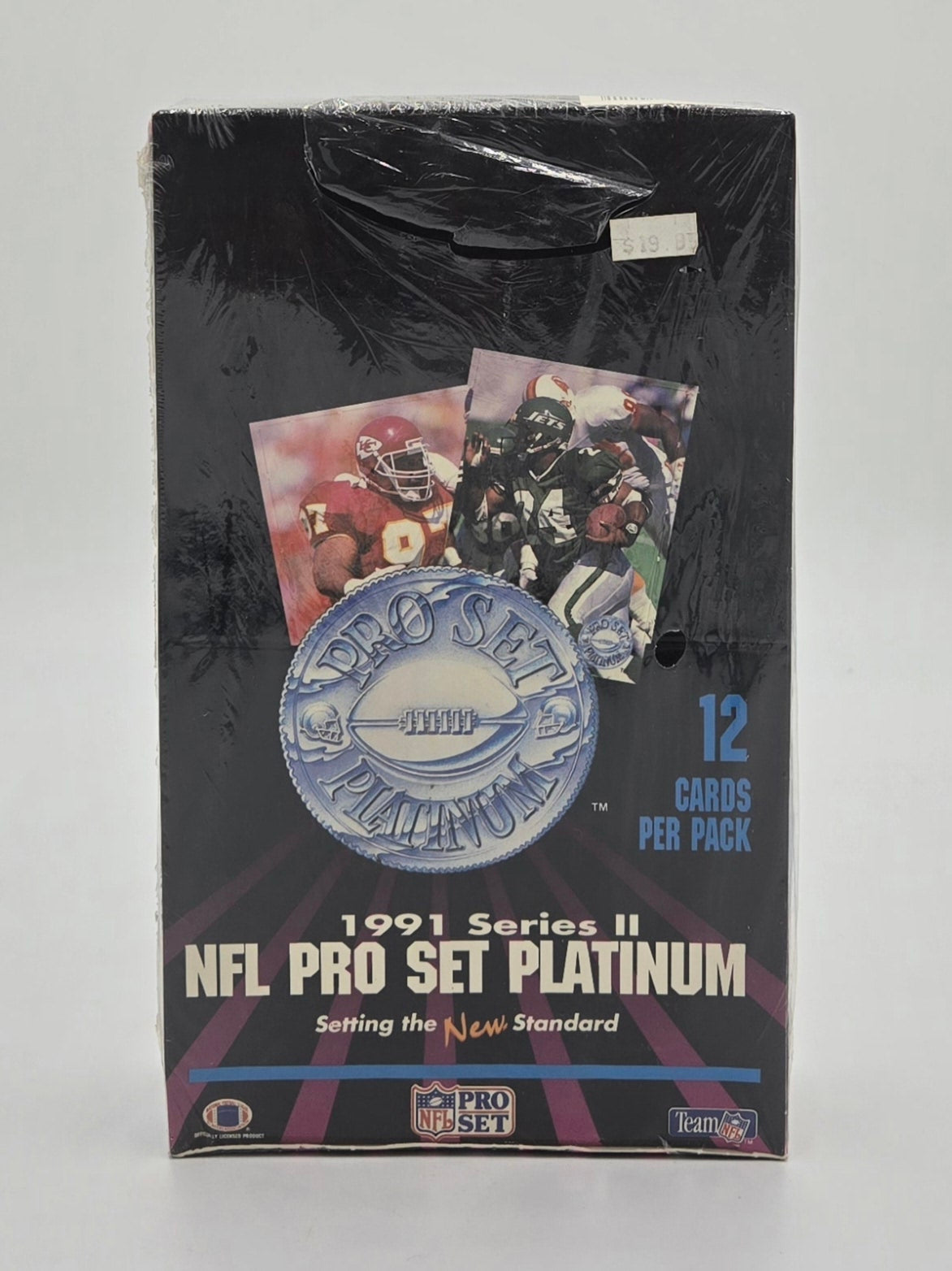 1991 NFL Pro Set Platinum Series 2 Football Card Box (36 Packs)