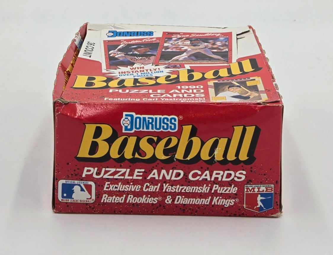 1990 Donruss Baseball Cards Wax Box (36 Packs)