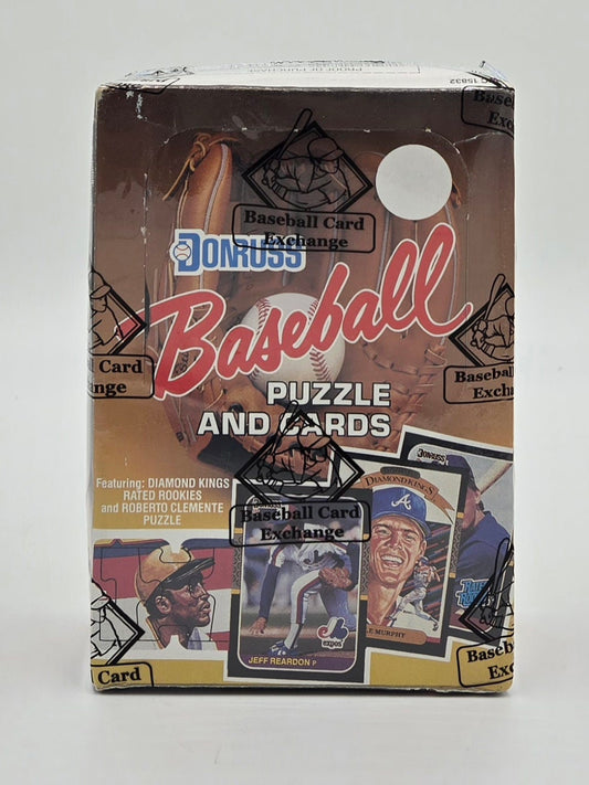 1987 Donruss Baseball Puzzle/Card Wax Box (36 Packs) BBCE Authenticated