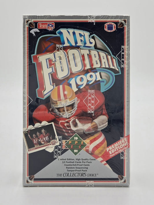 1991 Upper Deck NFL Football Cards Hobby Wax Box (36 Packs) Possible Brett Favre Rookie