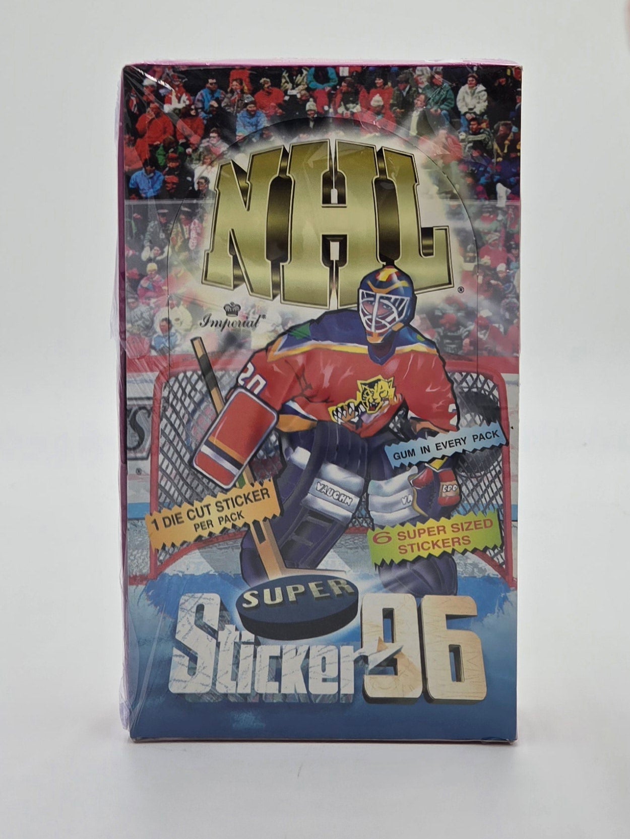 1996 Imperial NHL Super Sticker Hockey Cards Wax Box Made In Israel