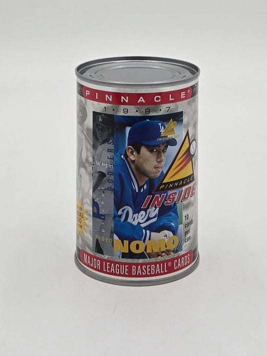 1997 Pinnacle Inside MLB Baseball Card Collectible Can (10 Cards) Hideo Nomo