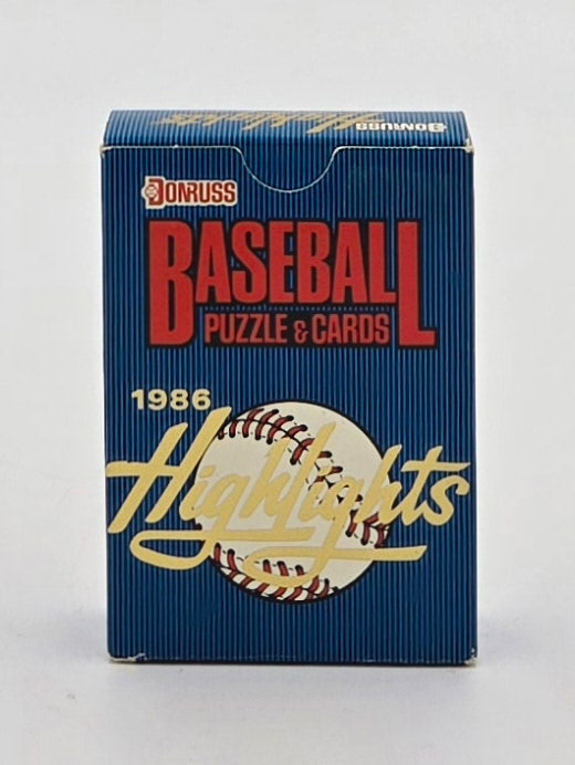 1986 Donruss Highlights Baseball Puzzle/Cards Box Factory Set