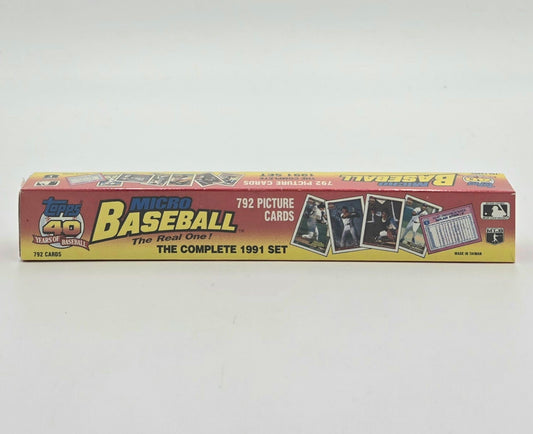 1991 Topps Micro Baseball Complete Set (792 Micro Cards)