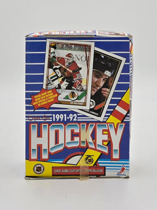 1991/92 O-Pee-Chee NHL Hockey Cards Wax Box (36 Packs)