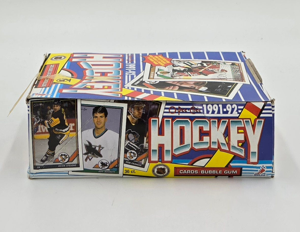 1991/92 O-Pee-Chee NHL Hockey Cards Wax Box (36 Packs)