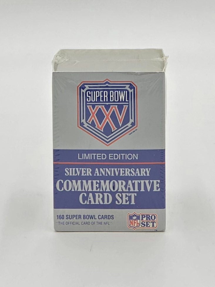 1991 Pro Set Super Bowl XXV Silver Anniversary Commemorative Card Set (160 Cards)