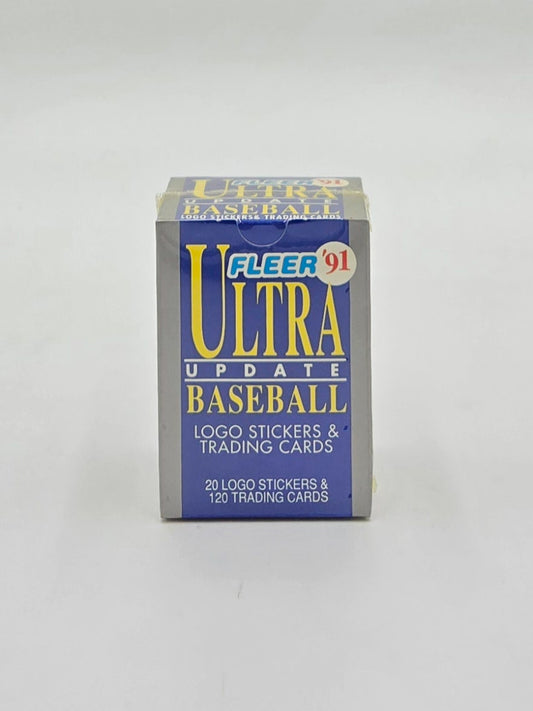 1991 Fleer Ultra Update Baseball Card & Logo Stickers Box (120 Cards)