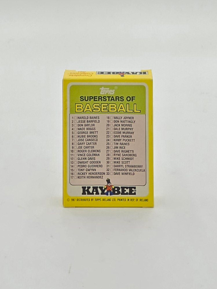 1987 Topps Kaybee Superstars of Baseball Cards Complete Collectors' Set (33 Cards)