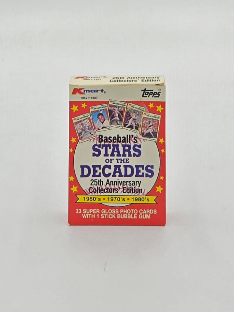 1987 Topps Kmart Baseball's Stars of the Decades 25th Anniversary Collectors' Edition Set (33 Cards) Mickey Mantle