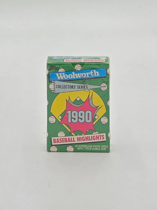 1990 Topps Woolworth Collectors' Series Baseball Highlights Card Set (33 Cards)