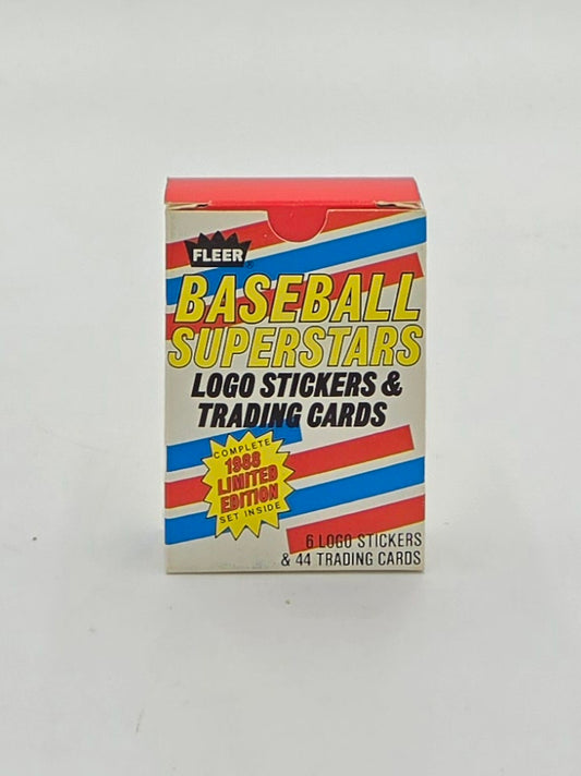 1988 Fleer Baseball Superstars Cards & Logo Stickers Complete Set (44 Cards)