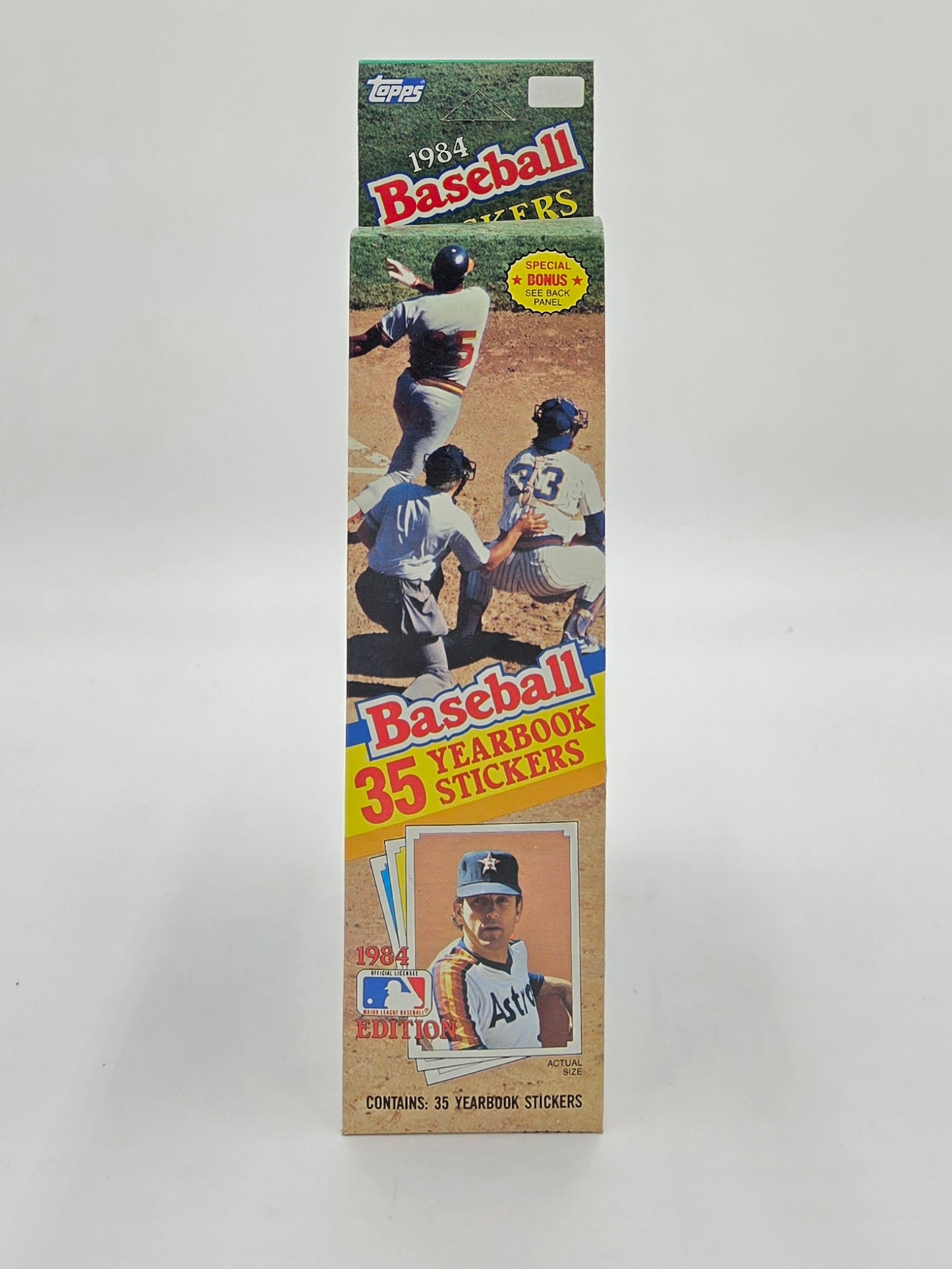 1984 Topps Baseball Yearbook Sticker Hanger Box (35 Stickers)