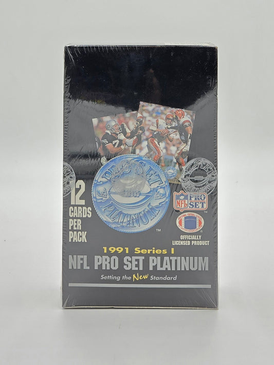 1991 NFL Pro Set Platinum Series 1 Football Card Box (36 Packs)