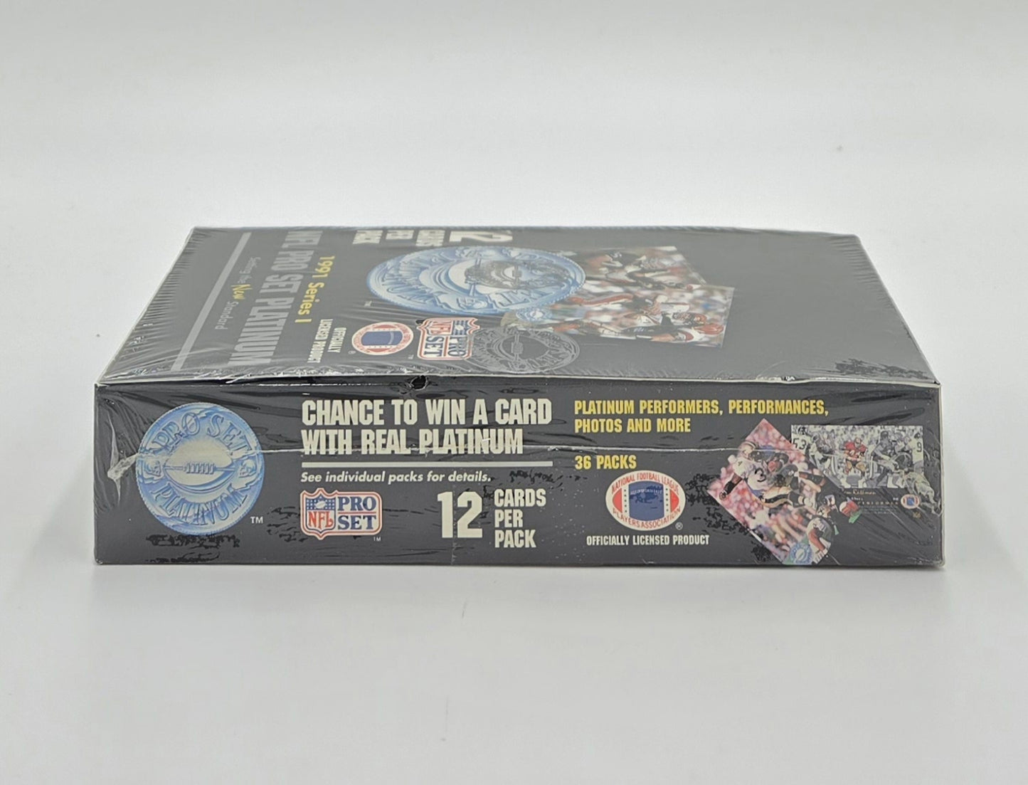 1991 NFL Pro Set Platinum Series 1 Football Card Box (36 Packs)