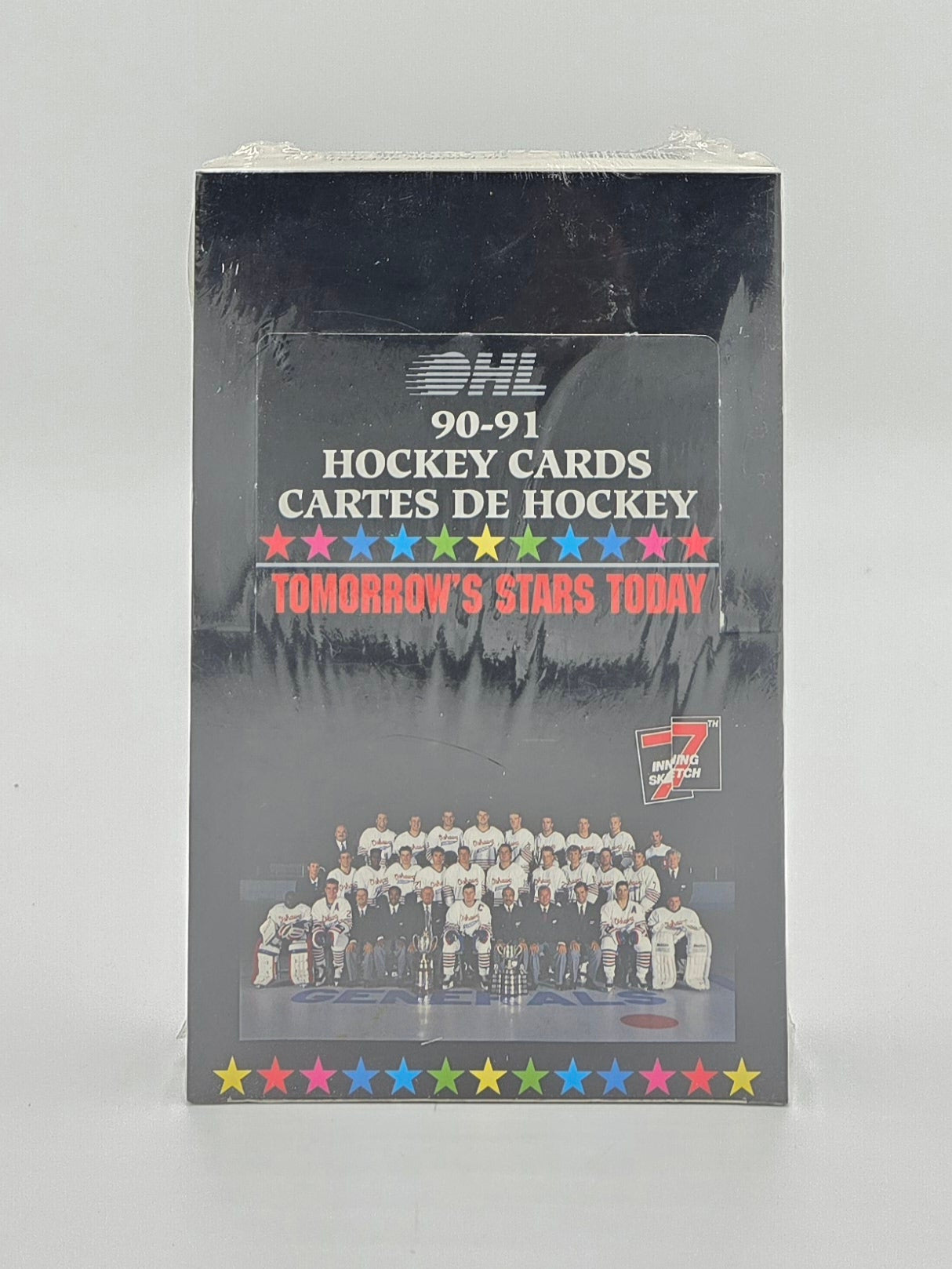 1990/91 7th Inning Sketch OHL Hockey Card Wax Box (36 Packs) Possible Eric Lindros Rookie