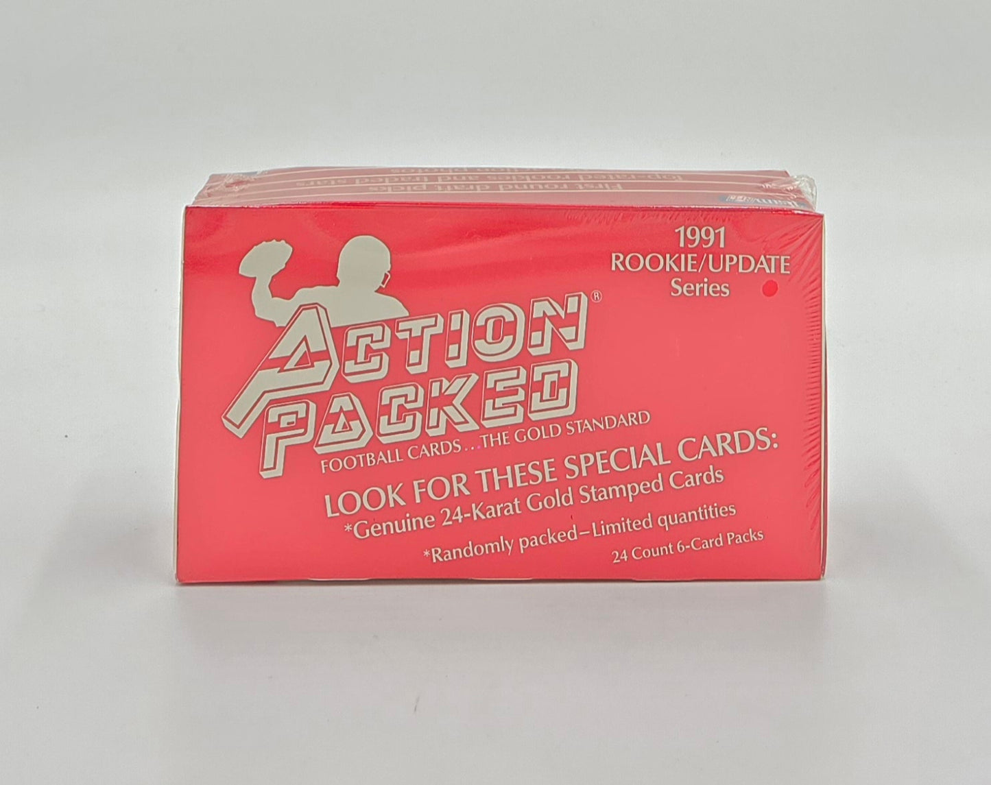 1991 Action Packed Rookie/Update Series Football Card Wax Box (24 Packs)