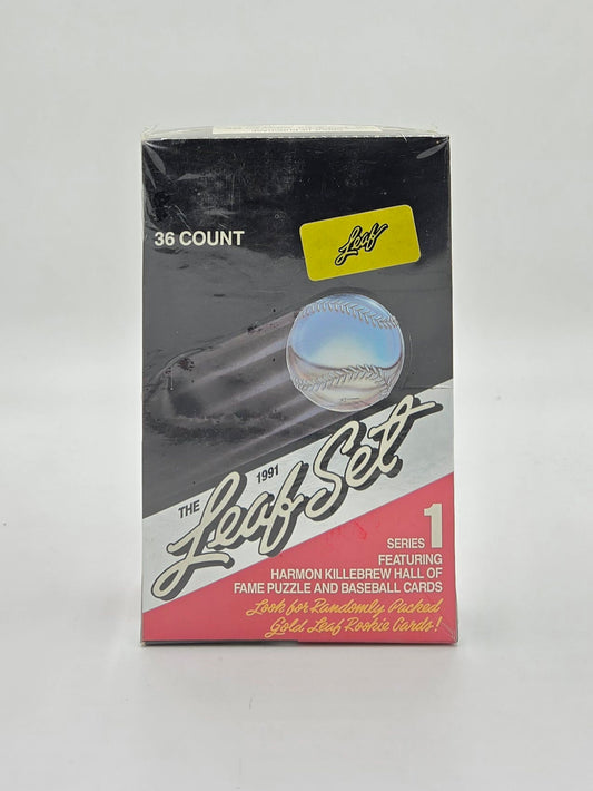 1991 Leaf Set Series 1 Baseball Card Wax Box (36 Packs)