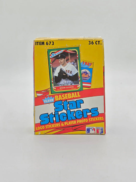 1987 Fleer Baseball Star Stickers Wax Box (36 Packs)