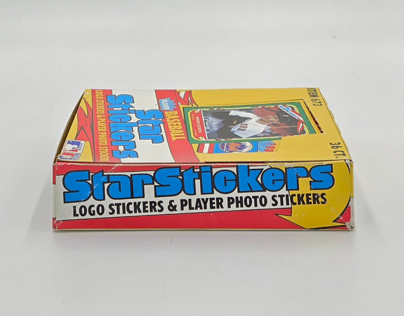 1987 Fleer Baseball Star Stickers Wax Box (36 Packs)