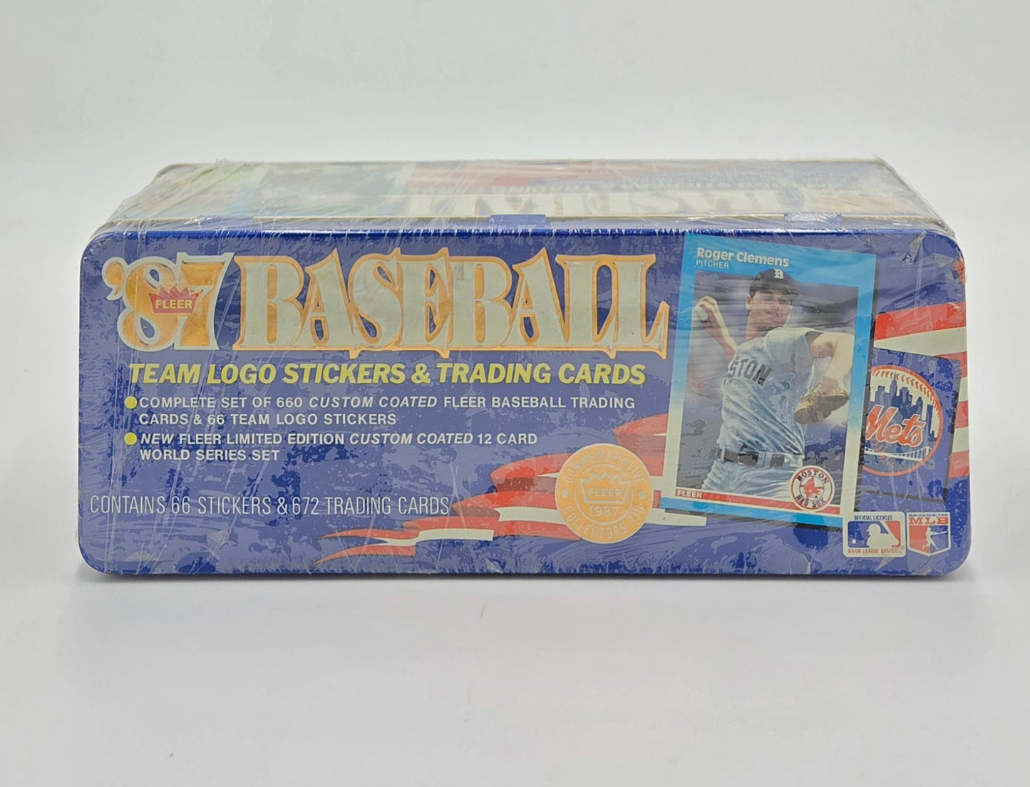 1987 Fleer Gloss Baseball Complete Factory Set Tin (672 Cards) Bo Jackson Rookie