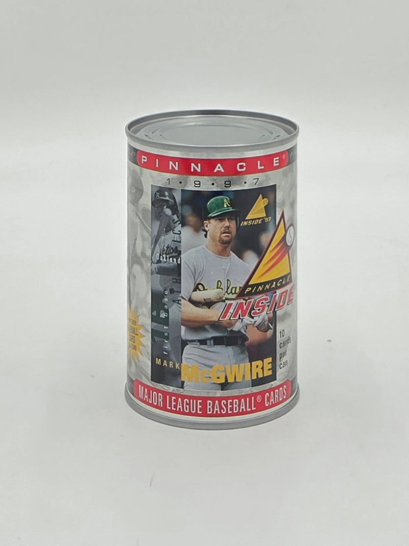 1997 Pinnacle Inside MLB Baseball Card Collectible Can (10 Cards) Mark McGwire