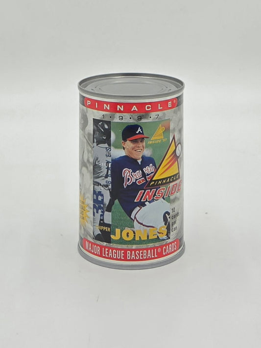 1997 Pinnacle Inside MLB Baseball Card Collectible Can (10 Cards) Chipper Jones