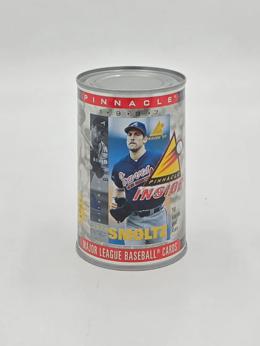 1997 Pinnacle Inside MLB Baseball Card Collectible Can (10 Cards) John Smoltz