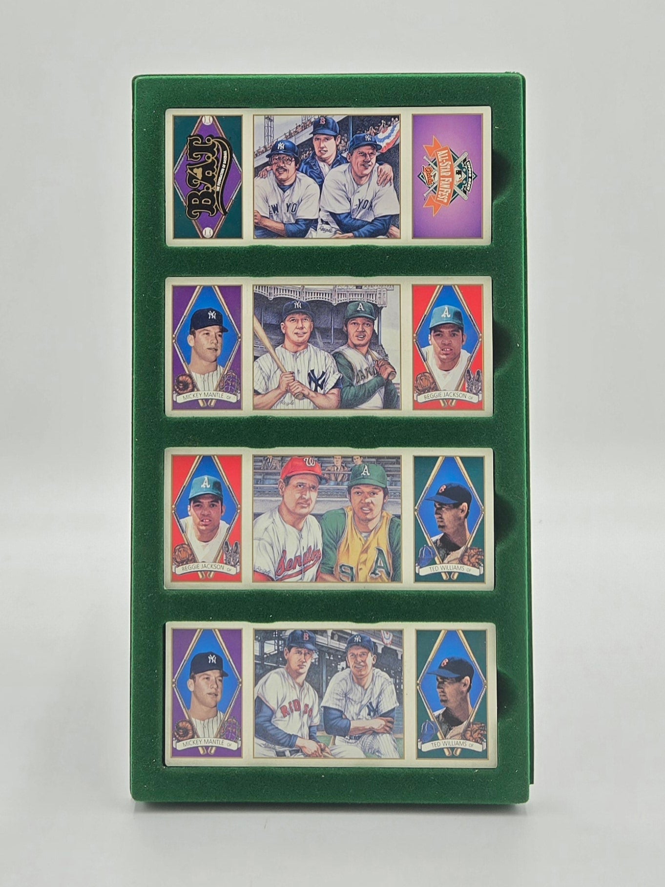 1993 Upper Deck All-Time Heroes of Baseball Preview Set (4 Cards) Mickey Mantle, Ted Williams, Reggie Jackson