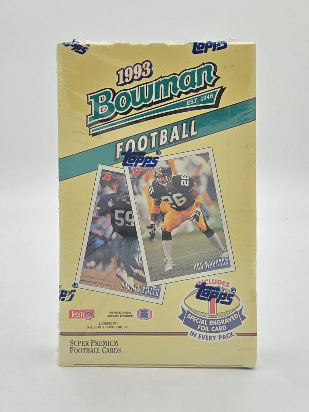 1993 Bowman NFL Football Wax Box (24 Packs) Look For Foil Cards