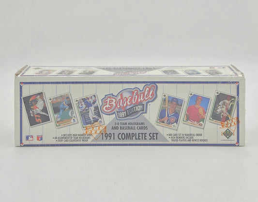 1991 Upper Deck MLB Baseball Card Complete Set (800 Cards) Sealed