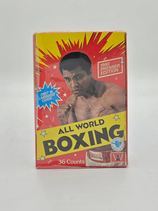 1991 All World Boxing Card Wax Box (36 Packs) Mohammed Ali