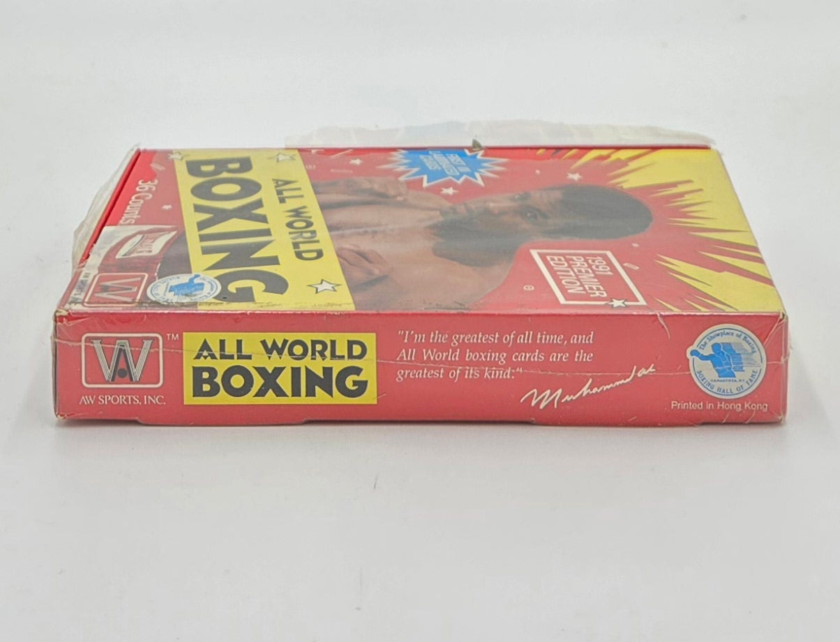 1991 All World Boxing Card Wax Box (36 Packs) Mohammed Ali