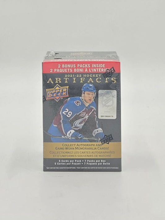 2021/22 Upper Deck Artifacts NHL Hockey Card Blaster Box