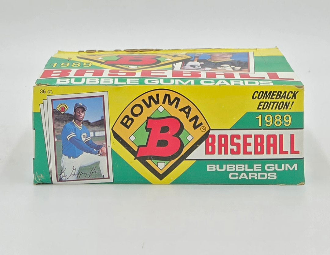 1989 Bowman Baseball Cards Wax Box (36 Packs) Possible Ken Griffey Jr Rookie