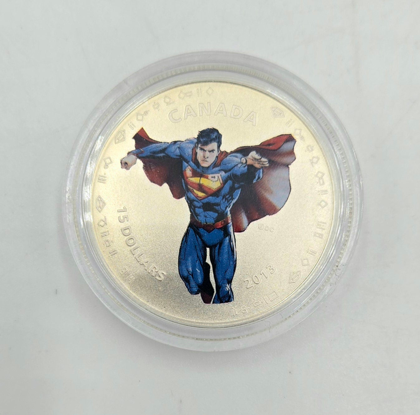 2013 Superman Modern Day 75th Anniversary $15 Fine Silver Coin Collectible