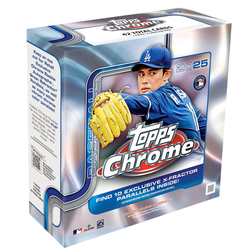 2025 Topps Chrome Baseball Factory Jumbo Hobby Box (3 Autographs)