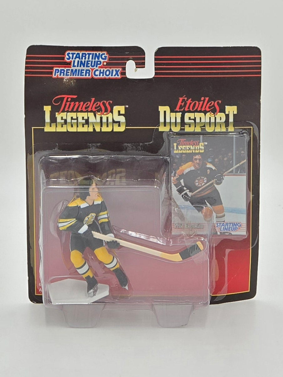 1995 Kenner NHL Starting Lineup Timeless Legends Phil Esposito Hockey Figure and Card