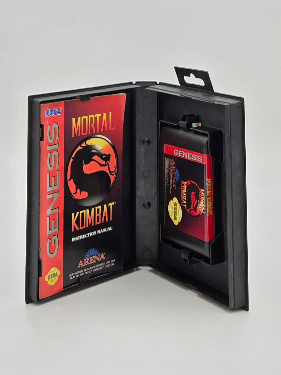 1992 Mortal Kombat Sega Genesis Video Game Cartridge Complete in Box