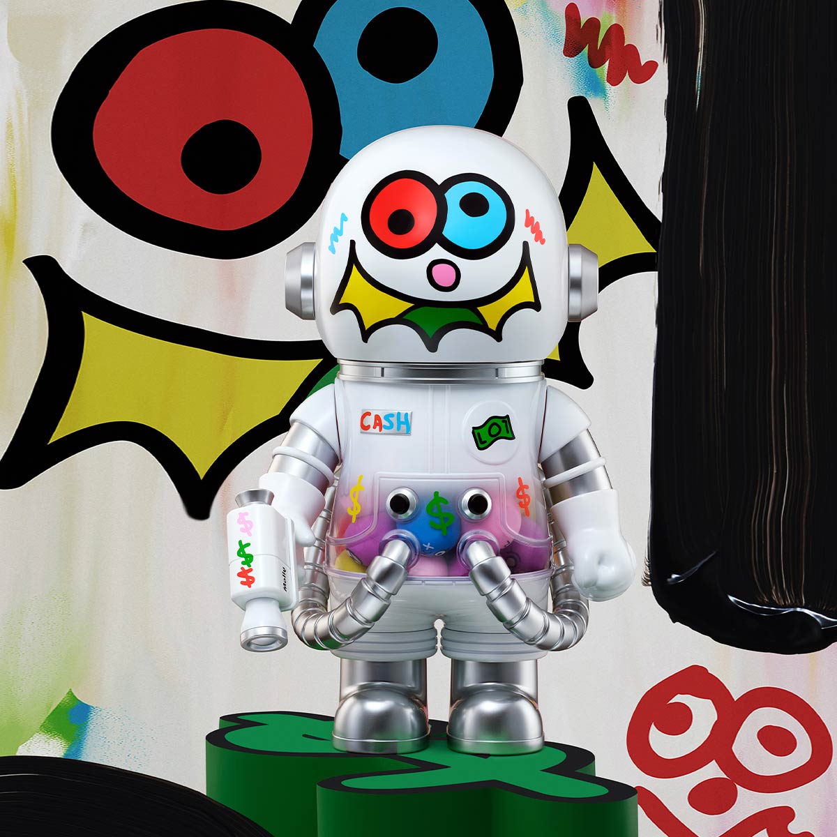 2025 Pop Mart Jon Burgerman Space Molly Space Cadets 11.6in Blind Box Figure 400%