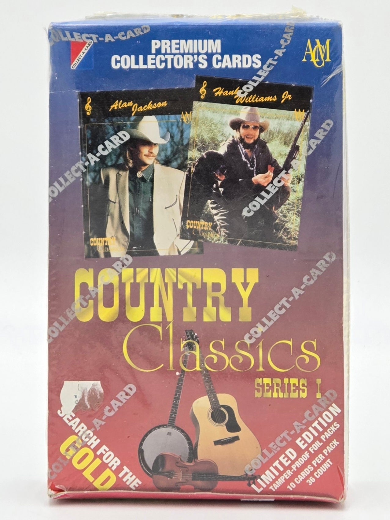 1992 Collect-A-Card Country Classics Series 1 Collector's Trading Card Box (36 Packs)